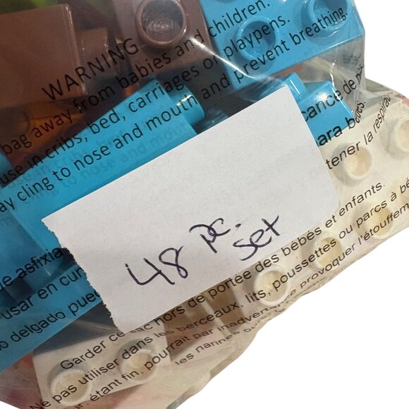 48 Piece Lego Duplo Clean Authentic Colorful Building Block Set For Kids - Picture 2 of 4